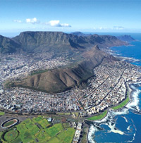 Cape Town birds eye view